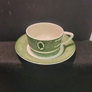 Vintage Teacup and Saucer colonial Homestead Pattern by Royal China